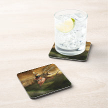 Flying Pig - Steampunk - The flying swine Coasters