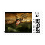 Flying Pig - Steampunk - The flying swine Stamps