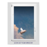 flying pig through window poster posters