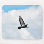Flying Pigeon On Sky Mousepads