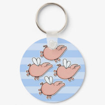 flying piggies keychains