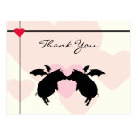 Flying piggies postcard