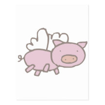 Flying Piggy Post Cards