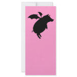 Flying piggy rack card template