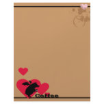 Flying piggy with coffee custom letterhead