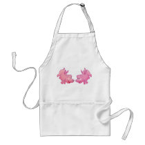 Flying pigs in love! aprons