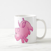 Flying pigs in love! mug
