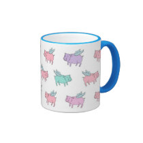 Flying pigs mugs