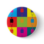 Flying Pop Art buttons