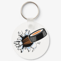 Flying Puck keychains by shopaholicchick Flying Puck keychains