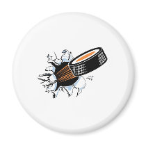 Flying Puck Refrigerator Magnets