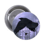 Flying Ravens, Forest & Eerie Eyes Pins