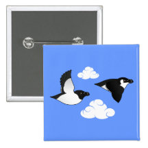 Flying Razorbills Pins
