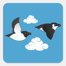 Flying Razorbills Sticker