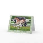 Flying Red Roan Encouragement Card