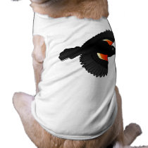 Flying Red-winged Blackbird Pet Tshirt