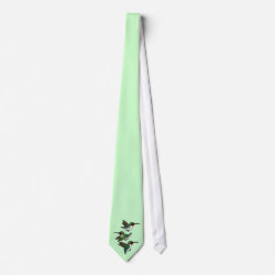 Flying Ruby-throated Hummingbird Tie