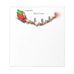 Flying Santa And Reindeer