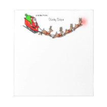 Flying Santa And Reindeer