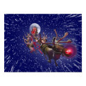 Flying Santa Claus & Rudolph, Red Nosed Reindeer posters by KahunaLuna Flying Santa Claus & Rudolph, Red Nosed Reindeer posters