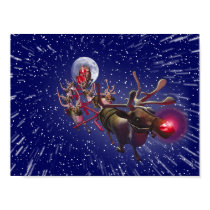 Flying Santa Claus & Rudolph, Red Nosed Reindeer posters by KahunaLuna Flying Santa Claus & Rudolph, Red Nosed Reindeer posters