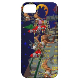 Flying Santa iPhone 5 Cases