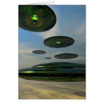 Flying Saucer Fleet Card