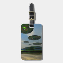 Flying Saucer Fleet Luggage Tag