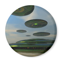 Flying Saucer Fleet Magnet