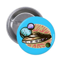 Flying Saucer Pin