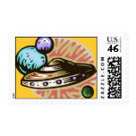 Flying Saucer Postage Stamps