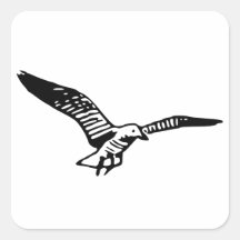 Flying Seagull Sticker
