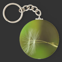 Flying seeds - Dandelion seeds in the air keychains