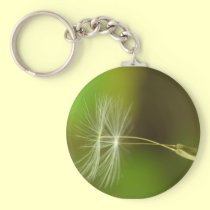 Flying seeds - Dandelion seeds in the air keychains