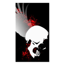 flying skull business cards