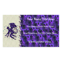 Flying Skull Monkey Business Card Templates