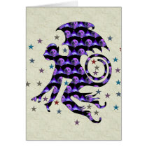 Flying Skull Monkey Cards