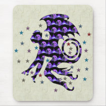Flying Skull Monkey Mouse Pads