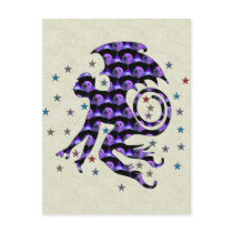 Flying Skull Monkey Post Card