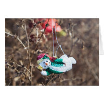 Flying SnowMan Cards