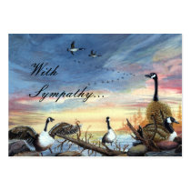 Flying South painting, With Sympathy... Business Cards