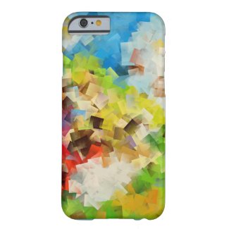 Flying Squares abstract design Barely There iPhone 6 Case