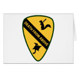 Flying Squirrel First Air Cavalry Insignia Greeting Card