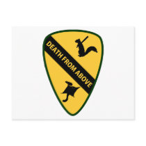 Flying Squirrel First Air Cavalry Insignia Postcards