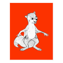 Flying squirrel post card
