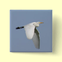 Flying stork buttons