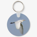 Flying stork keychains