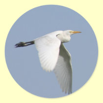 Flying stork stickers