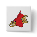 Flying Super Squirrel Buttons