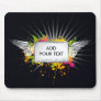 Flying Text Mouse Pads
